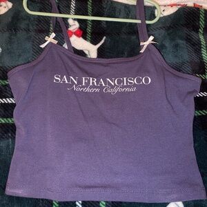 Wild Fable Coquette San Francisco Graphic Cami Top Navy XS